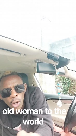 Old Woman Celebrates Life and Happiness