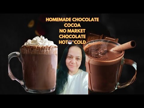 Cold coco ❄️ and hot coco☕ with homemade chocolate and cocoa powder | hot and cold chocolate recipe