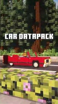 DRIVABLE cars in Minecraft datapack!