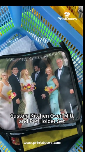 Sell Print On Demand Oven Mitt & Pot Holder Set with your design