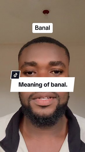 This video explains the meaning of banal and how and when it is used… #banal #english #englishwordsmeaning #tedbricks