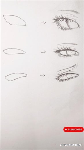 eye drawing from different shapes || eye drawing #drawing #anime #eyedrawing
