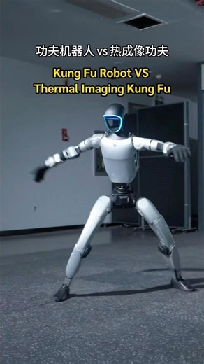 Kung Fu Robot VS Thermal Imaging Kung Fu #ThermalImaging #KungFu #Robot #Infrared #Tech #FutureTech
