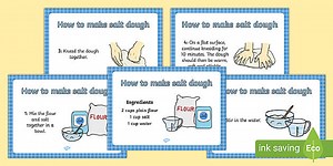 Easy Salt Dough Recipe - A4 Display Posters