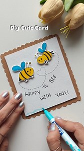 8.2K views · 165 reactions | Diy Cute Card ❤️ #reels #diy #easy #crafts #handmade #gift #love #bf #gf #surprise #cards #giftcard #giftideas #papercraft #bees #cutecard | Kajal's Creative Corner | Facebook
