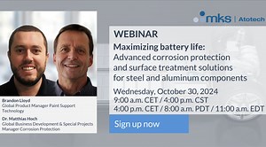 Maximizing battery life: Advanced corrosion protection and surface treatment solutions for steel and aluminum components