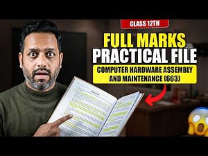 NIOS Class 12 Computer Hardware Assembly and Maintenance Practical File April 2026 | CHAM 663