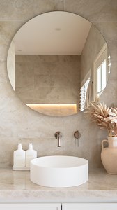 9.3K views · 78 reactions | Our lovely customer created their dream hotel inspired bathroom using our Byron Travertine Look tiles in Ivory ‍律‍♀️ This space reminds us of the luxe, day-spa feel at the Hotel Sorrento (@hotelsorrento_) on the Mornington Peninsula. | TileCloud | Facebook