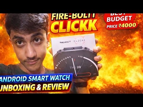 This watch replace your phone 😱 fireboltt clickk 4g Android smartwatch
