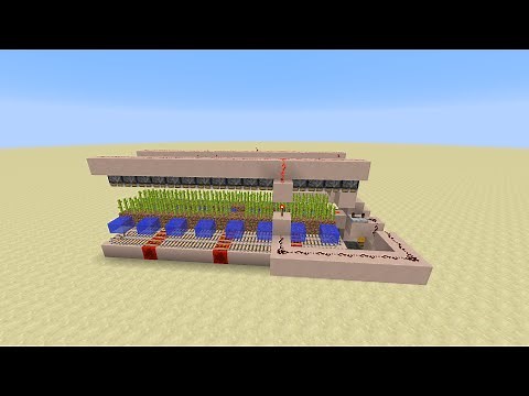 Minecraft Tutorial - Automatische Zuckerrohr Farm