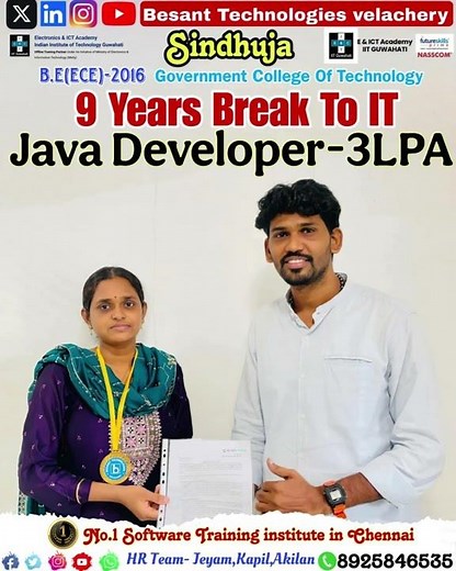 Java Developer Course in Chennai | Best Java Training Institute 2025 | Besant Technologies