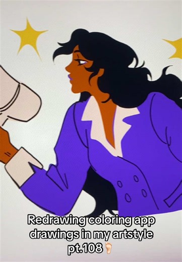 Redrawing Coloring App Drawings in My Art Style