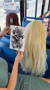 488K views · 1.1K reactions | Tattoo on hair looks amazing fun and quick way to add extra fun to your hairstyle with temporary tattoo This original video was produced by Network media LLC Productions and Juliette Electrique | Life According to Us | Facebook