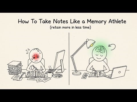How To Take Notes Like a Memory Athlete (retain more in less time)