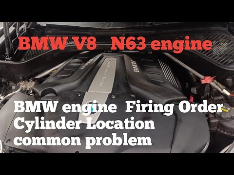 Bmw V8 N63 engine firing order? & common problem cylinder miss firing #bmw