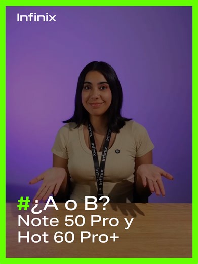 Elige entre Infinix NOTE 50 Pro y HOT 60 Pro Plus