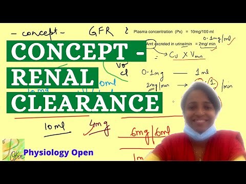 Renal clearance, GFR and renal plasma flow | Renal system physiology mbbs 1st year lecture