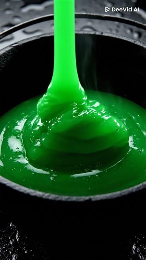 Oddly Satisfying Green Slime Pour | Hypnotic Liquid ASMR
