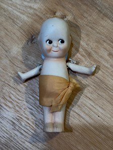 Vintage 5” Bisque Kewpie Doll With Blue Wings and Articulating Arms - Etsy UK