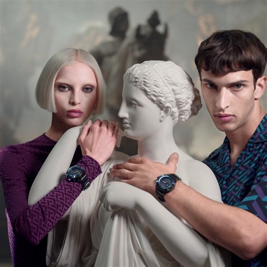 14K views · 1.7K reactions | The new watch campaign combines a collection of styles, mirroring brand motifs displayed in the seasonal collection. Now at https://e-versace.com/watches_fw22. | Versace | Facebook