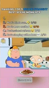 Top 5 Bruce’s Best Scenes You Forgot About 💀 #brucefamilyguy #familyguy #funnymoments