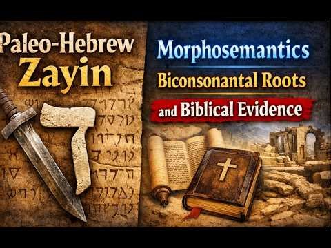Paleo-Hebrew Zayin 𐤆 | Morphosemantics, Biconsonantal Roots, and Biblical Evidence