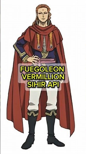 FUEGOLEON VERMILLION, SIHIR API, BLACK CLOVER. #blackclover #asta #vermillion #blackbull