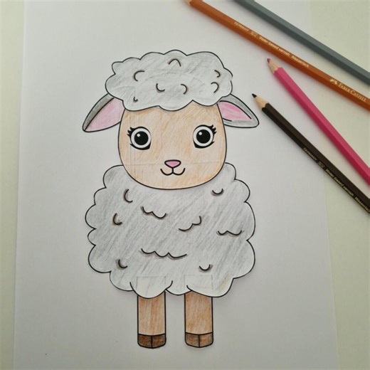 Printable Sheep Craft for Kids | Cut and Paste Lamb Activity | Coloring Page | A4 PDF Digital Download | Farm Animal Craft | DIY Project - Etsy
