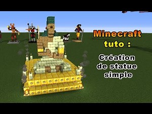 Minecraft Tuto - statue simple du Bouddha.
