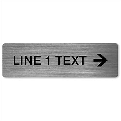 Custom Directional Sign (1 line), Economy Series, 3x10''