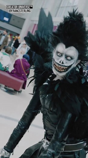 25K views · 775 reactions | Death Note Cosplay  : francsterling #deathnote #comiccon #cosplay #costume #outfit #horror #spooky #scary #anime | Horror Junkie | Facebook