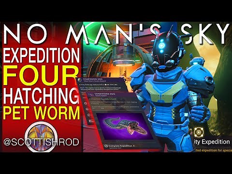 Expedition Four Sandworm Pet Hatching Egg No Man's Sky Frontiers Update 3.7 News - NMS Scottish Rod