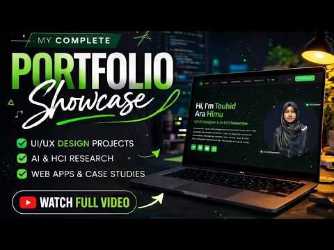 How I Built My Job-Winning Portfolio 2026 | UI/UX + React Js Developer Portfolio 2026