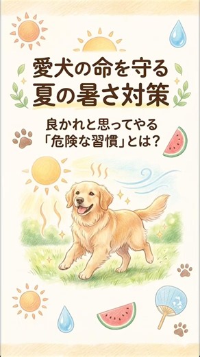 愛犬の命を守る、夏のNG暑さ対策🐕 #犬のいる生活 #プチ知識 #愛犬