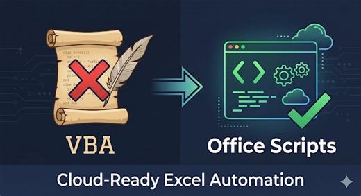 Convertiré tu macro vba a scripts de office para excel online y microsoft 365