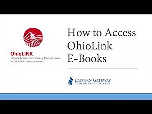 How to Access OhioLink eBooks