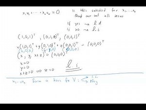 Linear Algebra Live - Lecture 03: Linear Maps And Their Matrices