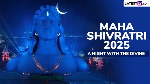 Maha Shivratri 2025 ‘A Night With the Divine’ Live Streaming: How To Watch Mahashivratri Celebration From Sadhguru’s Isha Foundation? Get YouTube Channel Link and Other Details | 🙏🏻 LatestLY