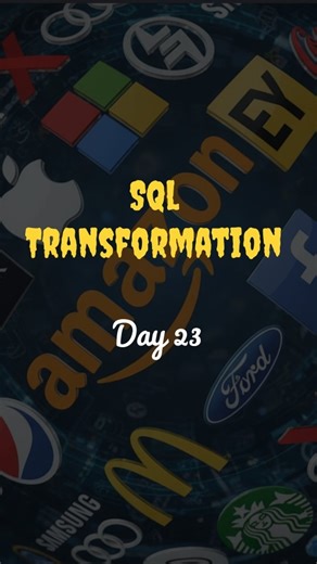ETLVerse on Instagram: "Welcome to Day 23 of SQL Transformation 💥 Follow @etl.verse for more... #trending #trendingaudío #sql #ai #foryou"
