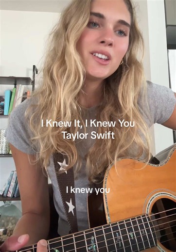 I Knew It I Knew You Taylor Swift acoustic cover - lyrics & performance