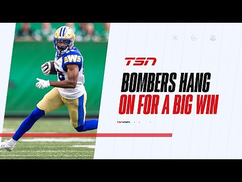 How did the Bombers hang on after losing Zach Collaros to injury?
