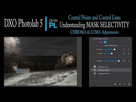 DXO PHOTOLAB 5: Control Points & Control Lines (Understanding MASK SELECTIVITY, CHROMA & LUMA)