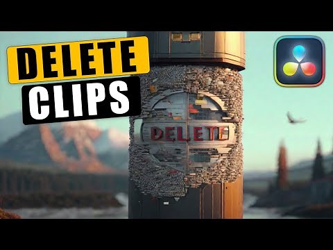 How to DELETE and RIPPLE DELETE Clips in Davinci Resolve