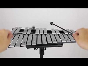 BSL 30 Note Xylophone Foldable Glockenspiel Vibraphone With Bag