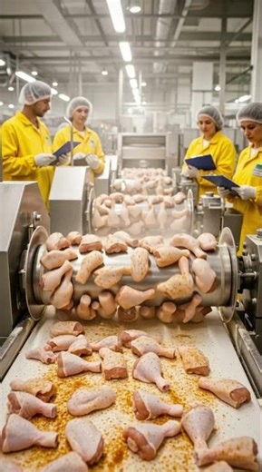 Inside KFC Chicken Factory From Raw Chicken to Crispy Perfection