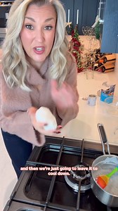 Air dry clay is something I’ve been crafting with for years, so this Christmas, I thought, 'Do you know what? It’s about time I made my own!!' So here’s how I did it… You want double the bicarbonate of soda to your cornflour (I used 1 cup of bicarb and half a cup of cornflour), pop those in a pan, give them a little stir, then add your water - you want it somewhere in the middle of those measurements, so about three-quarters of a cup. Put it on a medium heat and just keep mixing. It’ll look a bi