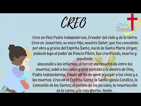 ORACIÓN DEL CREDO PARA NIÑ@S