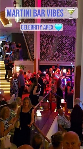 Best nightlife on Celebrity Apex 2025🎉 Martini Bar & Silent Disco fun!