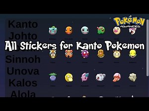 How to get all stickers for Kanto Pokemon in Project Advanced