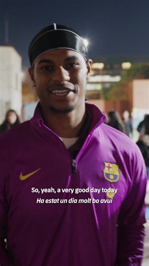 Marcus Rashford visited children from two Barça Foundation centers 🫶🎄 🔝@Nike Football #fcbarcelona #tiktokdeportes #barçaontiktok #christmas #marcusrashford